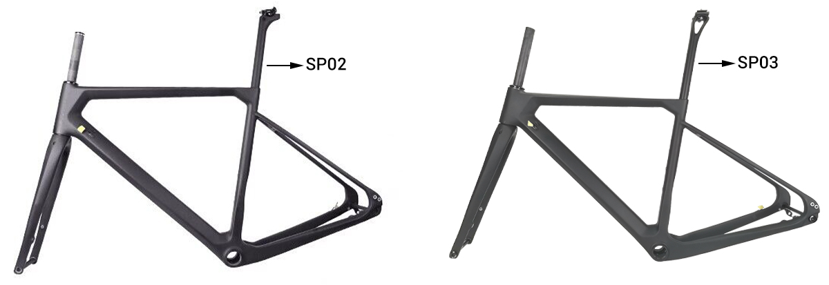 Tija de sillín SP02 y SP03 sobre cuadro de grava