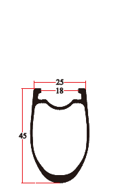 RV25-45C carbon rim drawing
