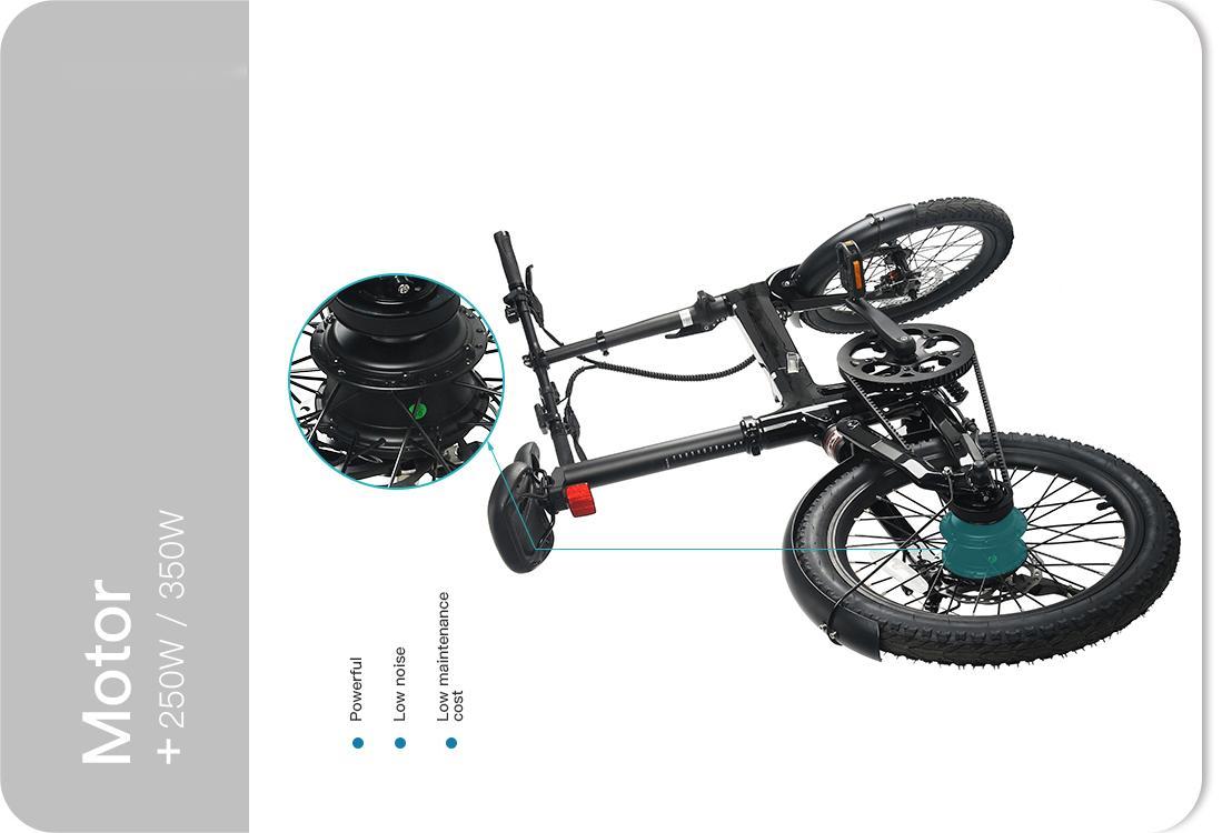 Motor de bicicleta eléctrica de carbono plegable LCE-XO