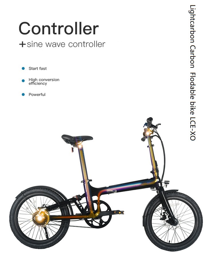 Controlador de bicicleta eléctrica de carbono plegable LCE-XO